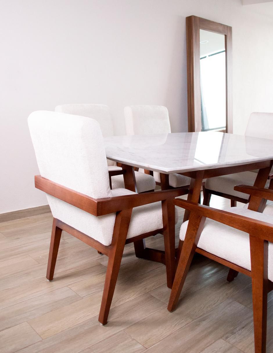 Comedor para 6 personas de mármol 5