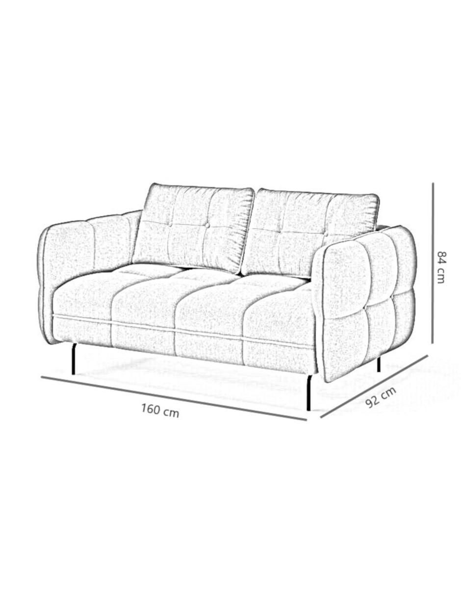Love seat Siena de lino 2