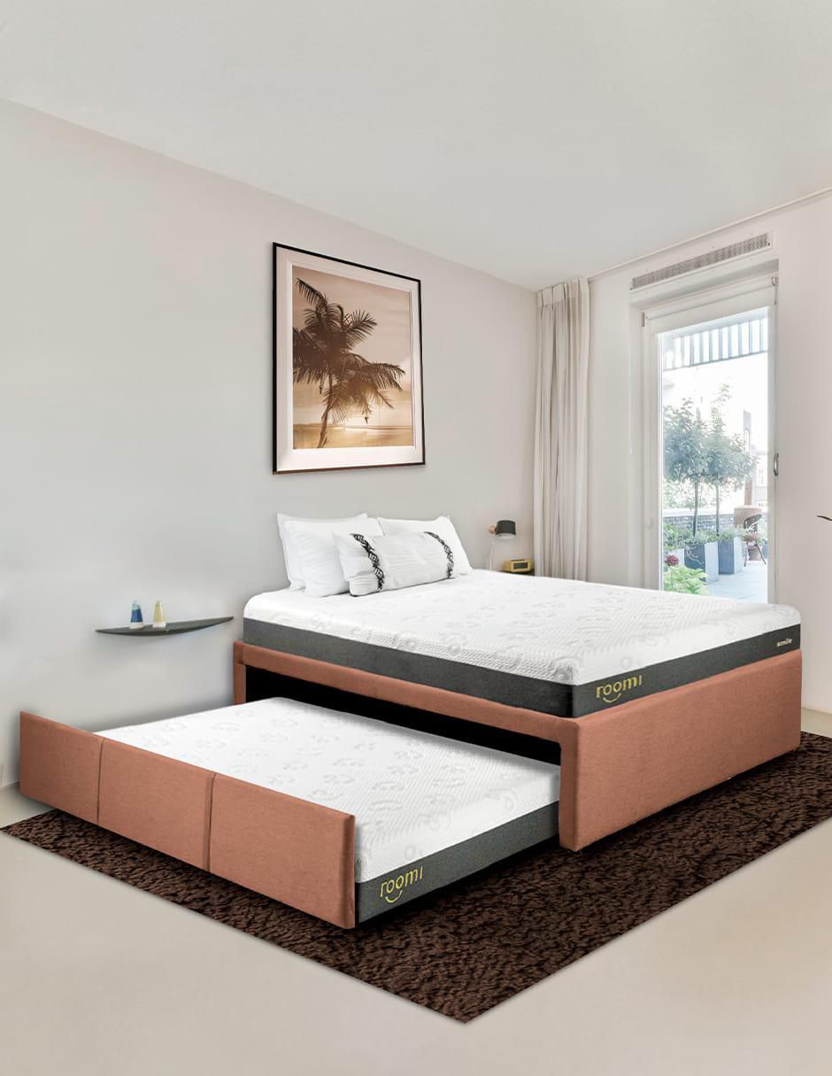 Cama doble roomi sin colección "de" madera pino ind