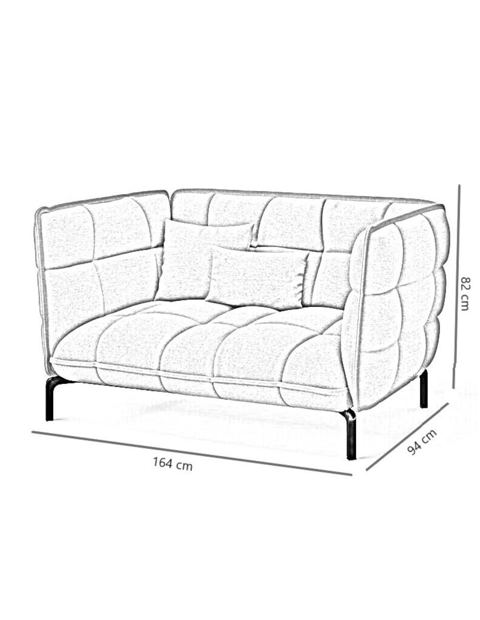 Love seat Bristol de lino 2