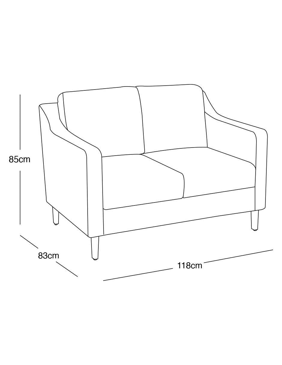 Love seat Arla de lino 4