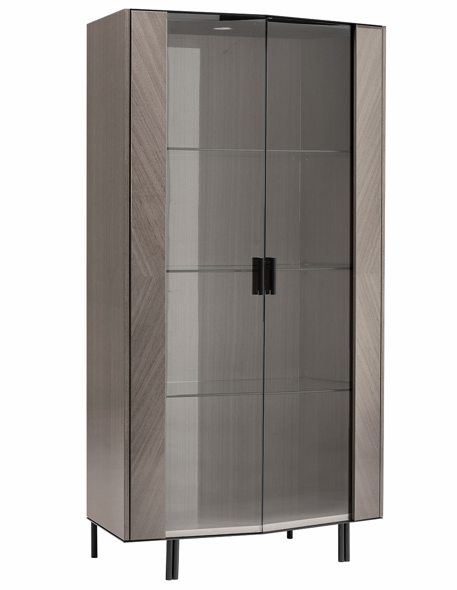 Vitrina Olimpia de chapa madera eucalipto