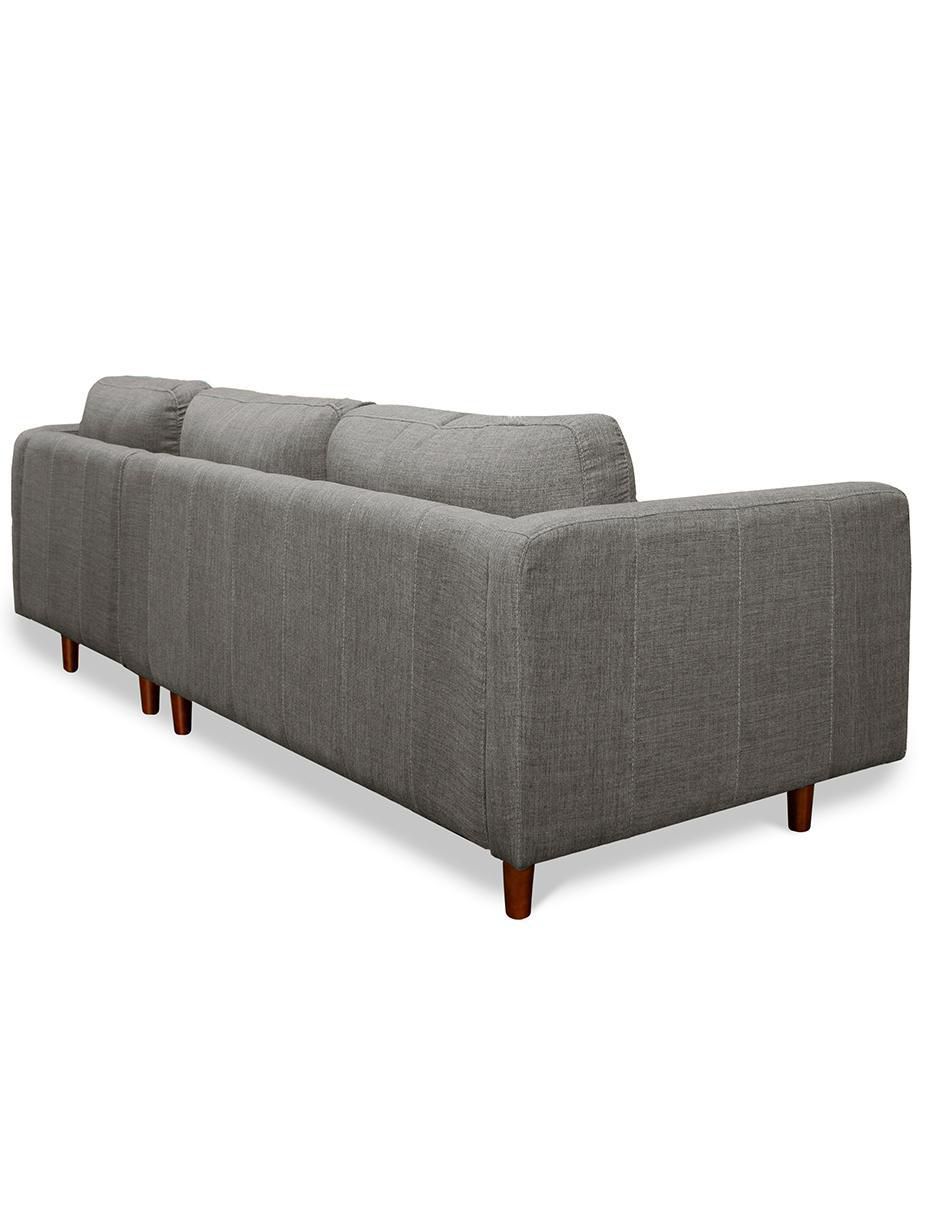 Sala modular derecha confortopiel noruega "de" lino