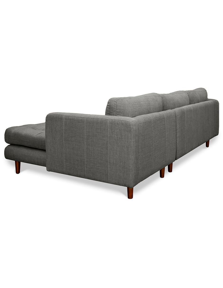 Sala modular derecha confortopiel noruega "de" lino