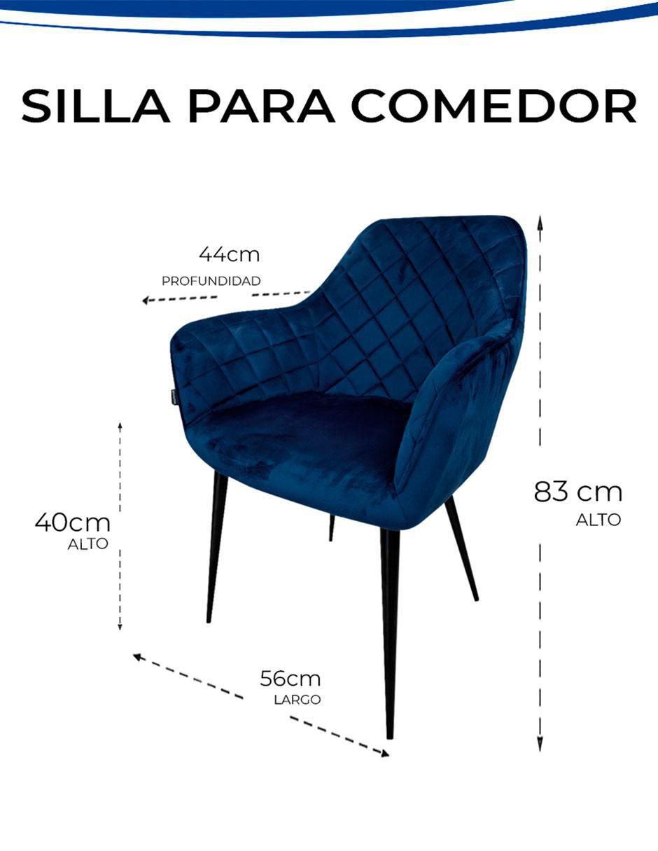 Set de sillas 2 piezas de velvet 7
