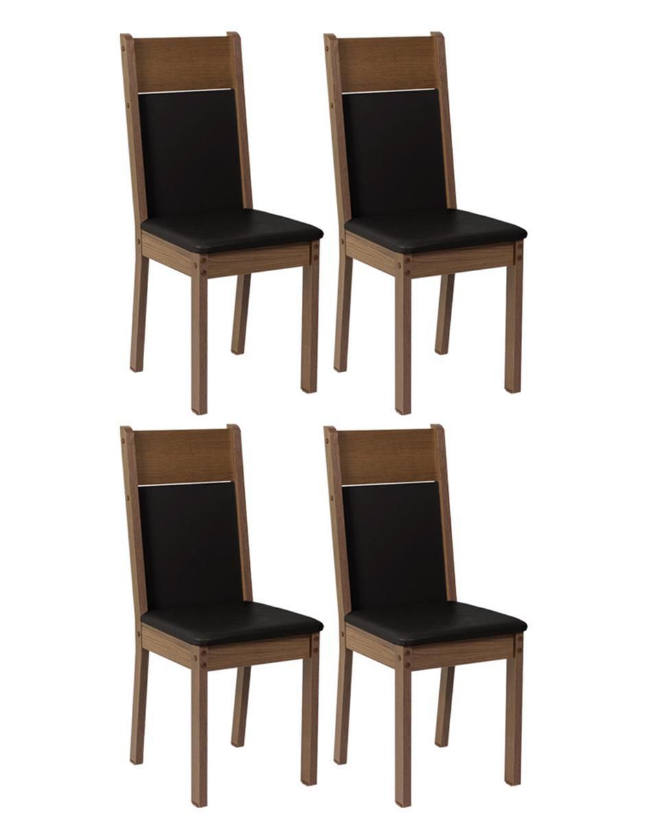 Set de sillas 4 piezas de MDP