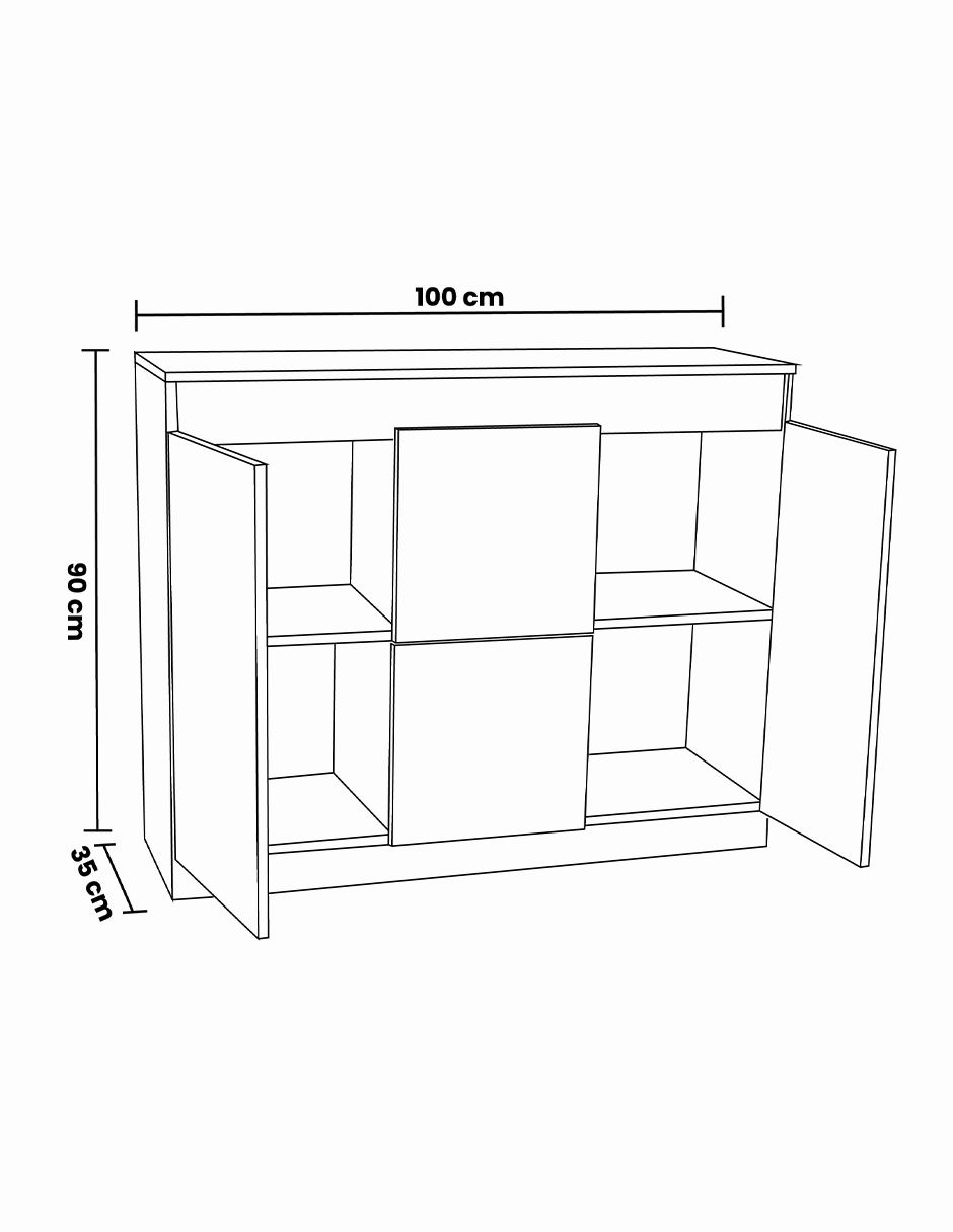 Credenza Hogar de melamina 7
