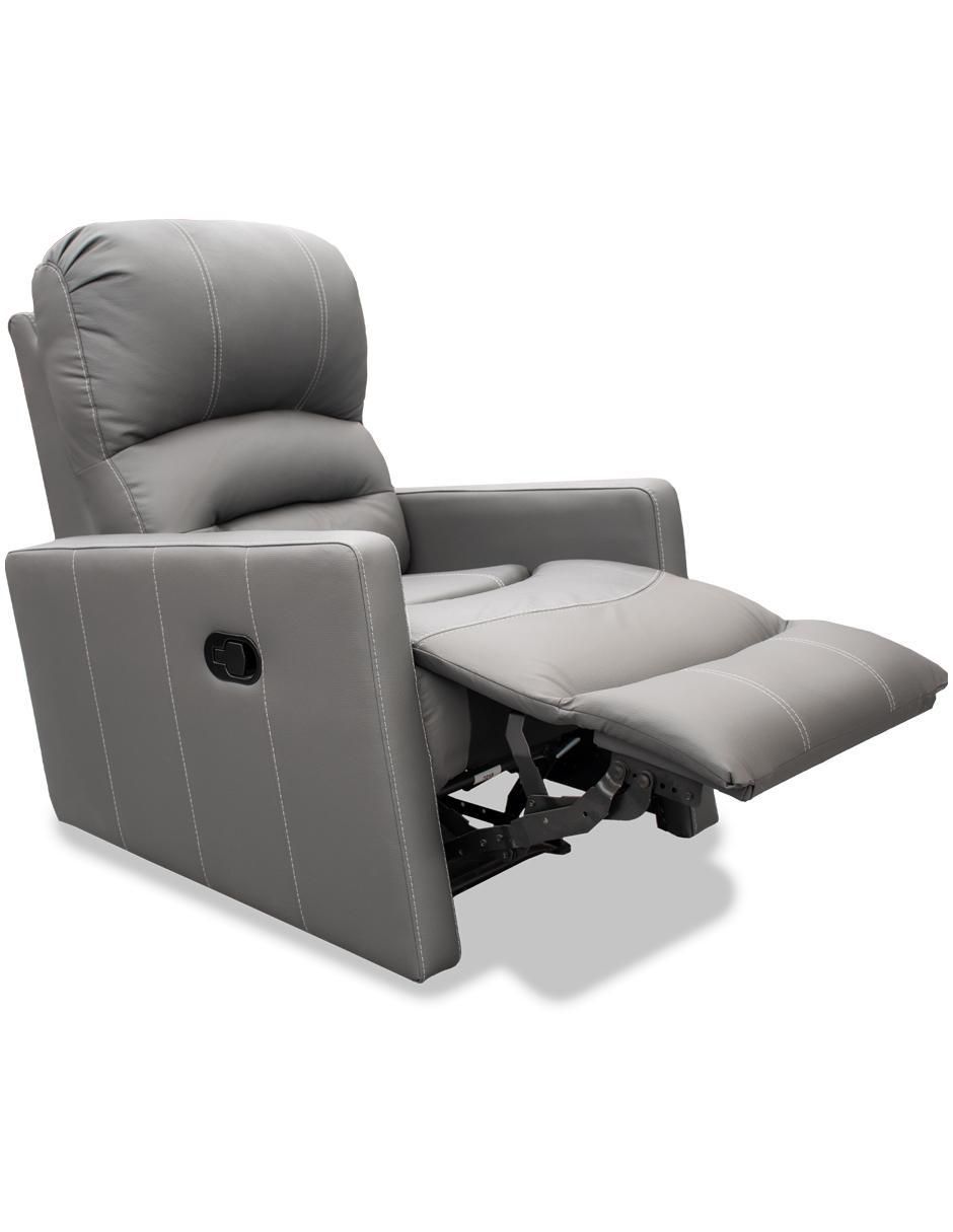 Reclinable Charly de piel y vinil 2