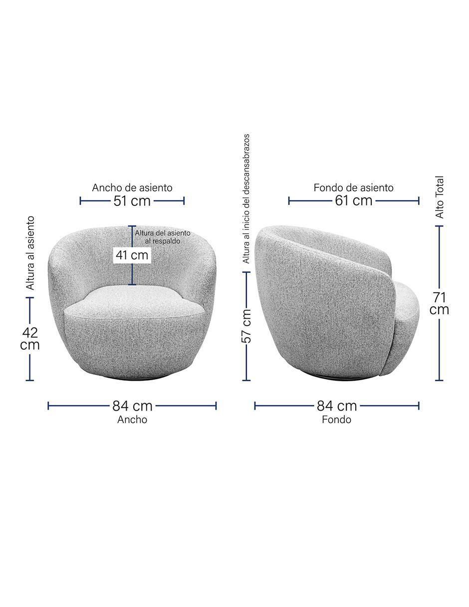 Sillón brum giratorio biarritz "estilo" contemporáneo "de" poliéster
