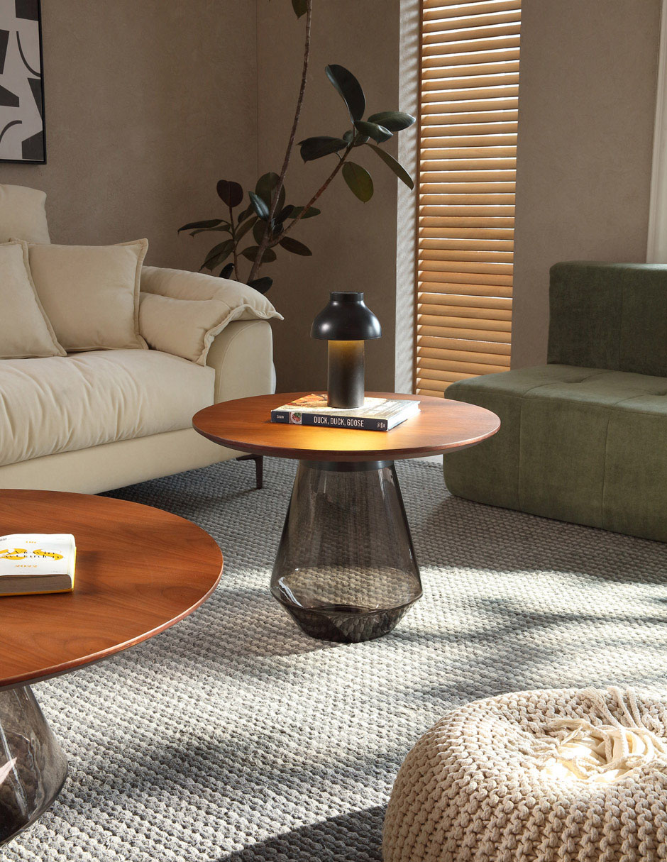 MESA LATERAL AIKEN *RE* MADERA, GRIS