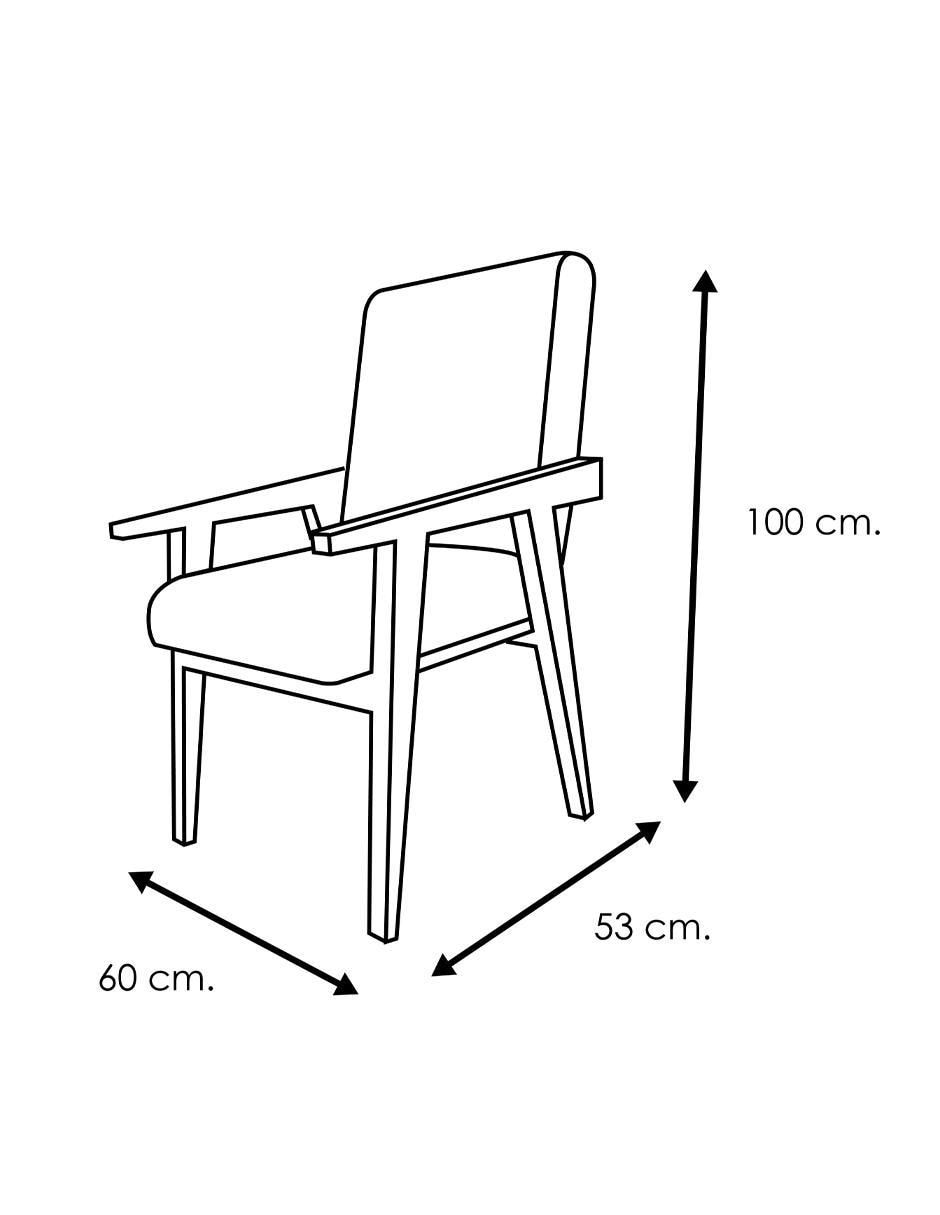Silla 2 piezas de madera pino 9