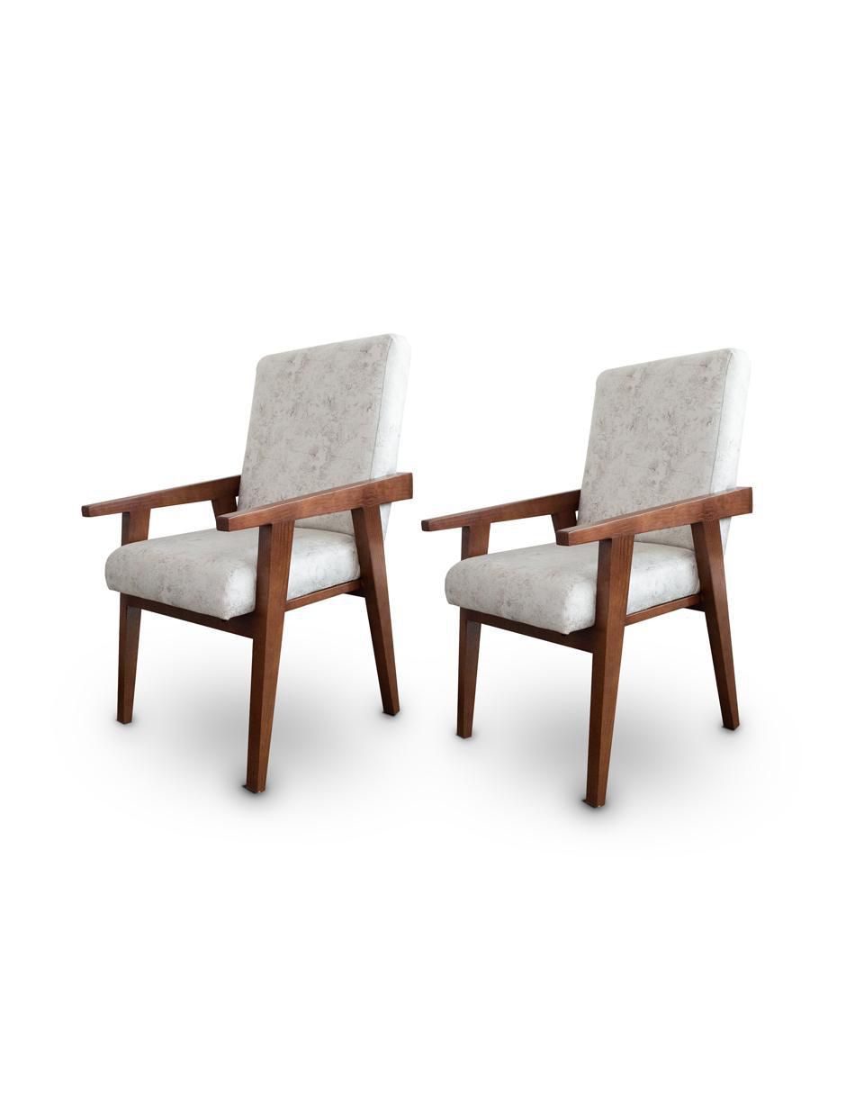 Silla 2 piezas de madera pino