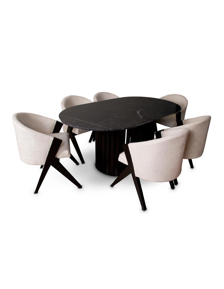 Comedor para 6 personas de mármol Comedor para 6 personas de mármol