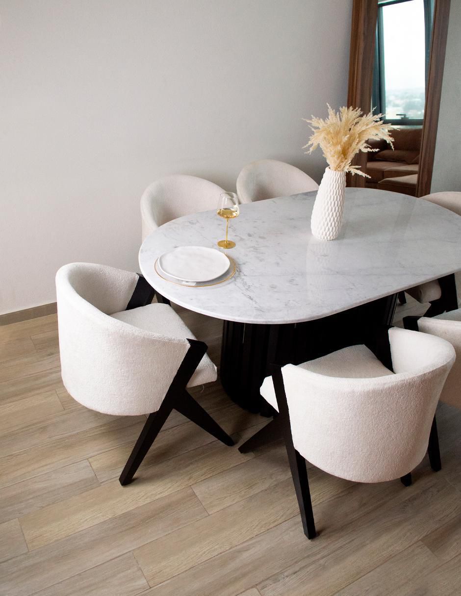 Comedor para 6 personas de mármol 8