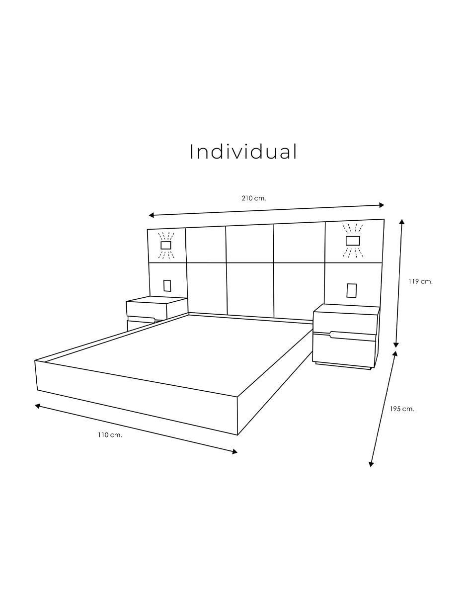 Set Recámara de MDF 15