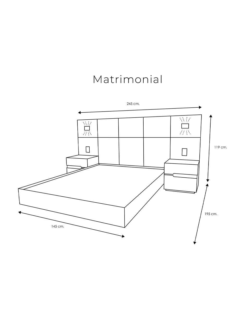 Set Recámara de MDF