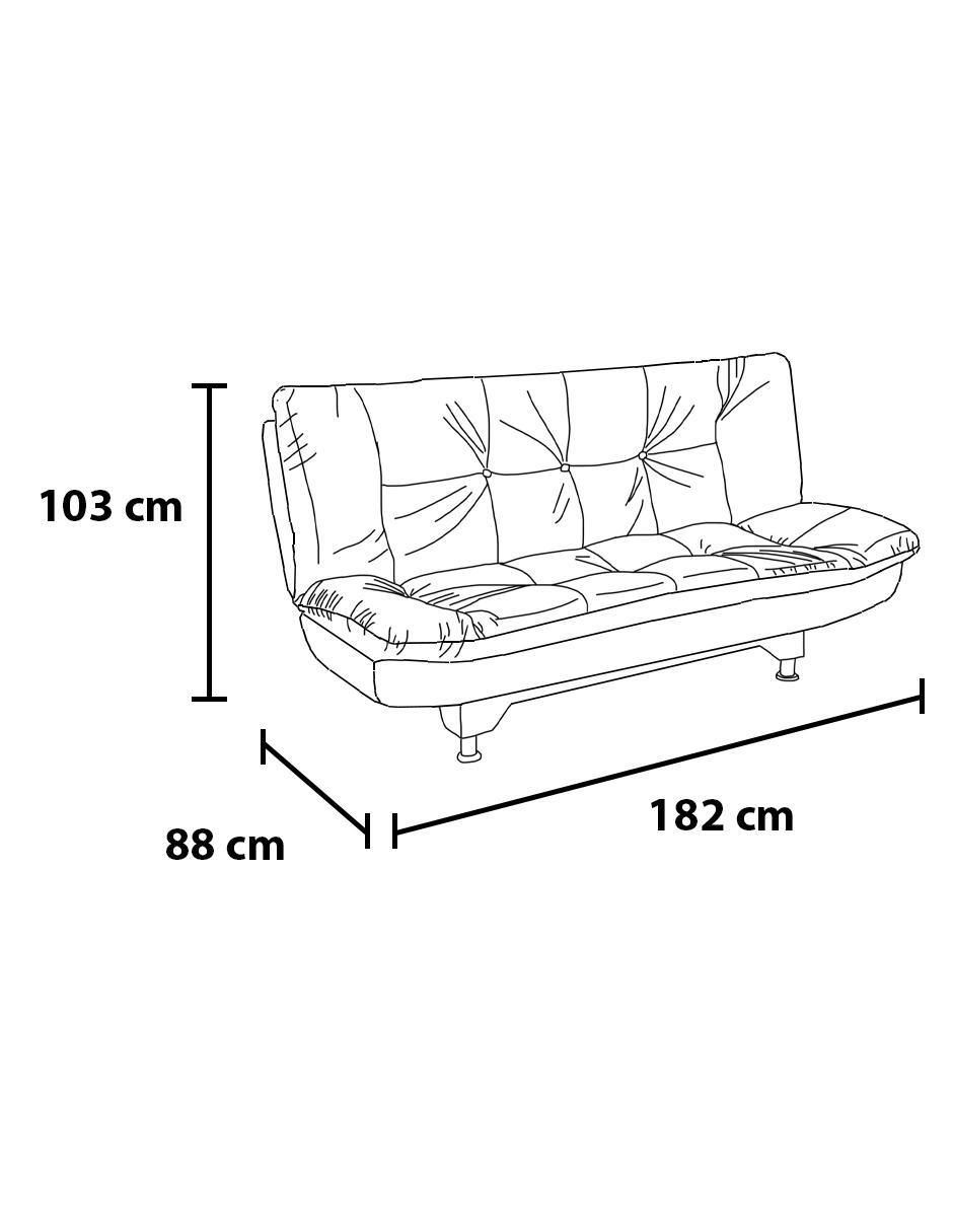 Sofá cama Bularo de velvet 6