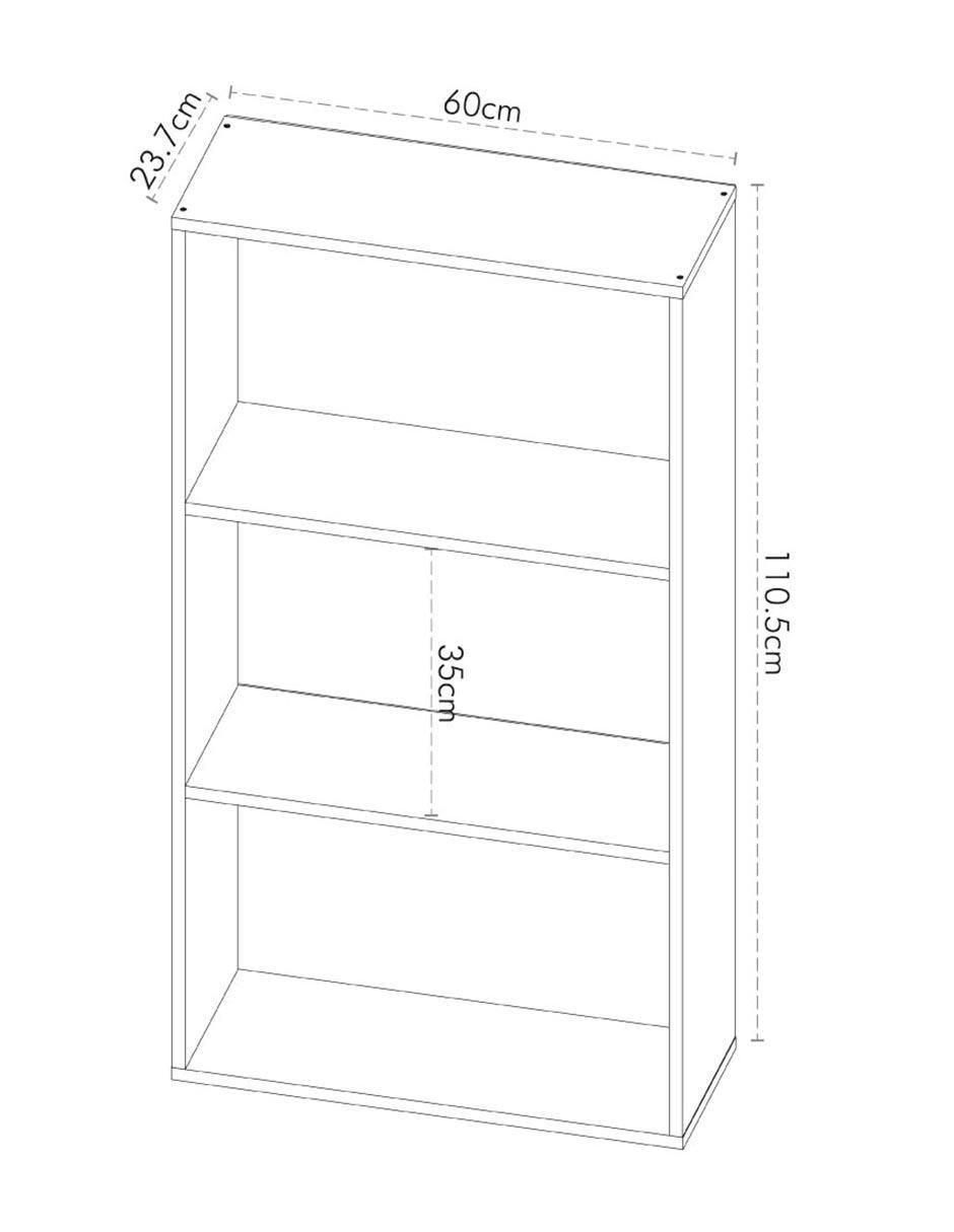 "librero" cantia altamira 110 cm k & t