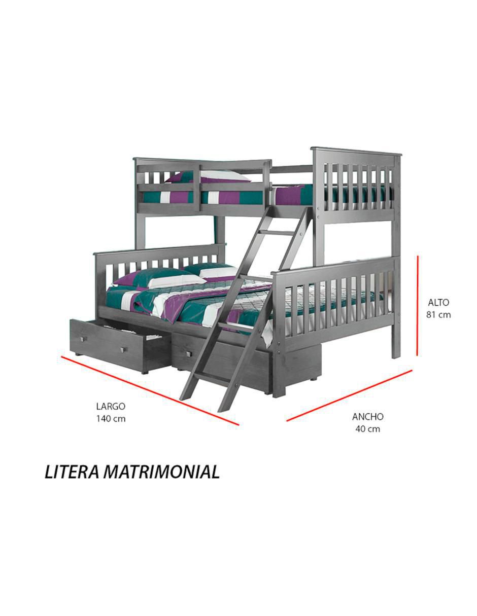Litera Rainer de madera pino 6