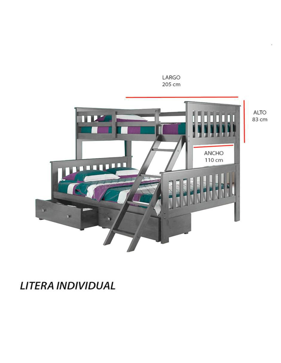 Litera Rainer de madera pino 8