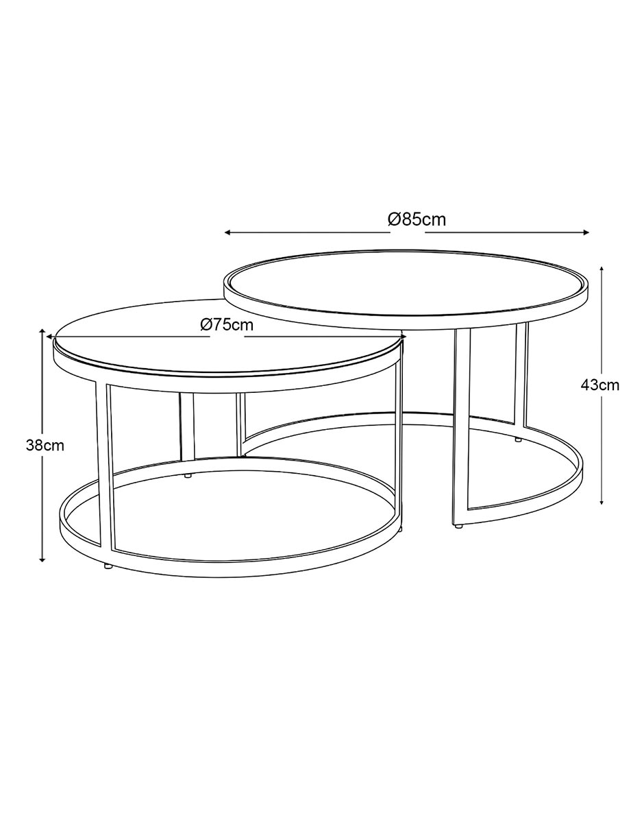 Mesa nido armable Nero 7