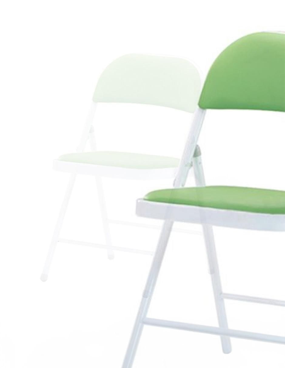 Silla plegable 4 piezas de acero y vinipiel 2