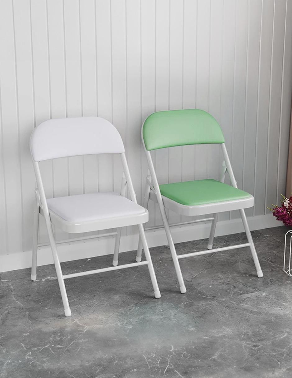 Silla plegable 4 piezas de acero y vinipiel 3