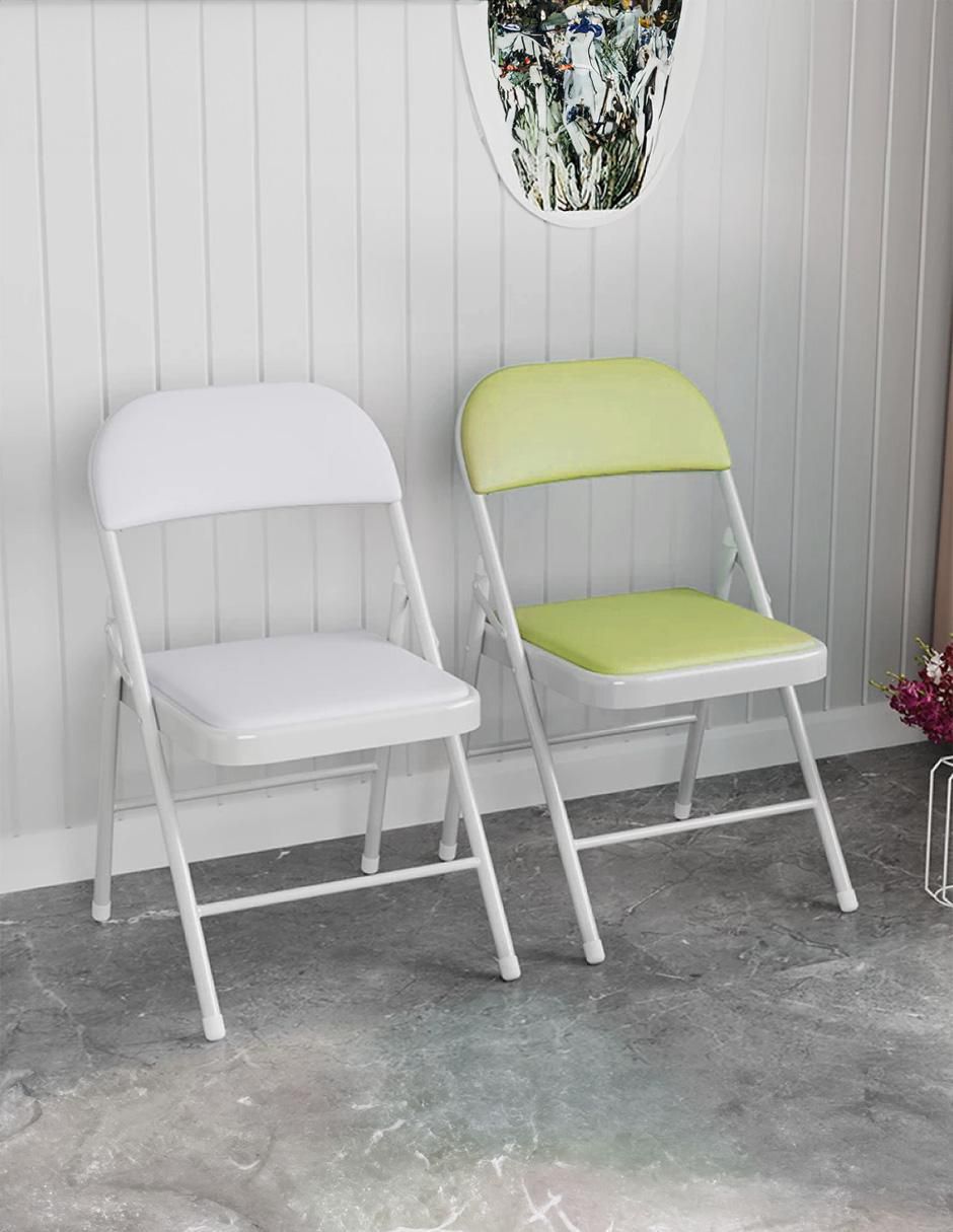 Silla plegable 4 piezas de acero y vinipiel 3