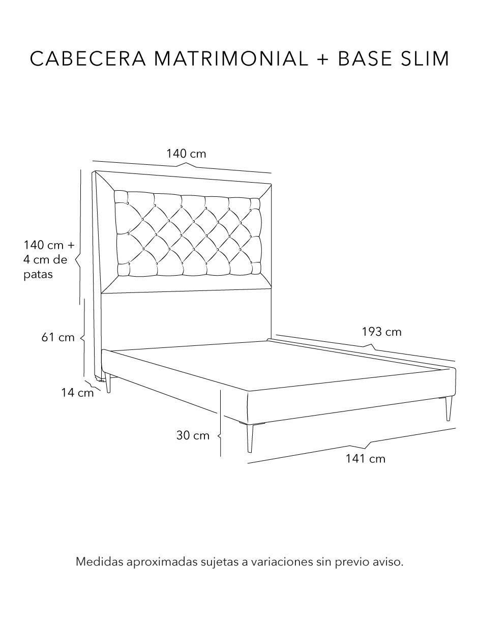 Cama Mary Slim de madera pino 2
