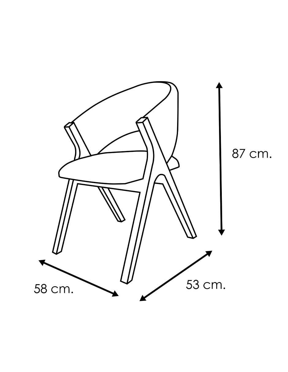 Juego de sillas 2 piezas de madera pino 7