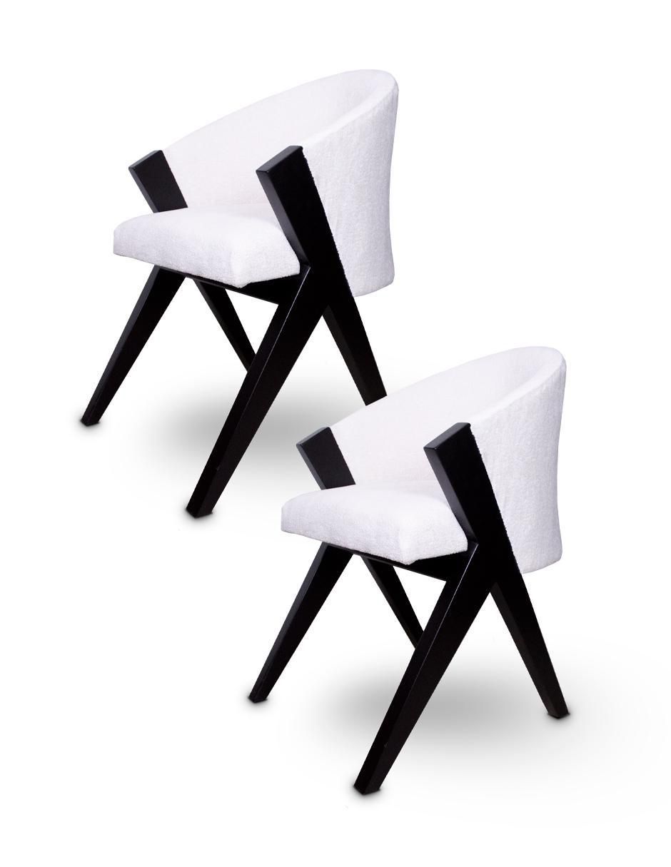 Juego de sillas 2 piezas de madera pino