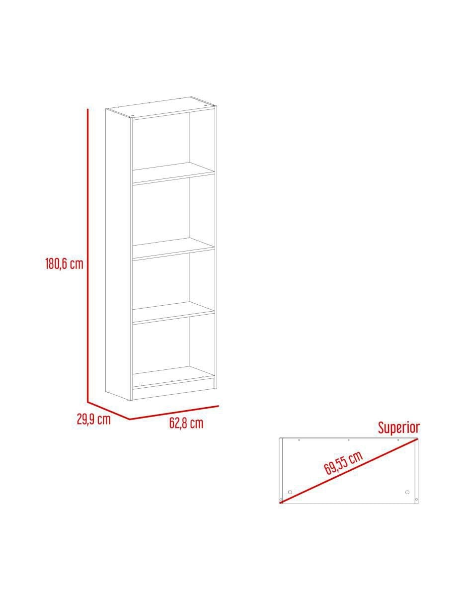 Librero Home Eco de melamina 6