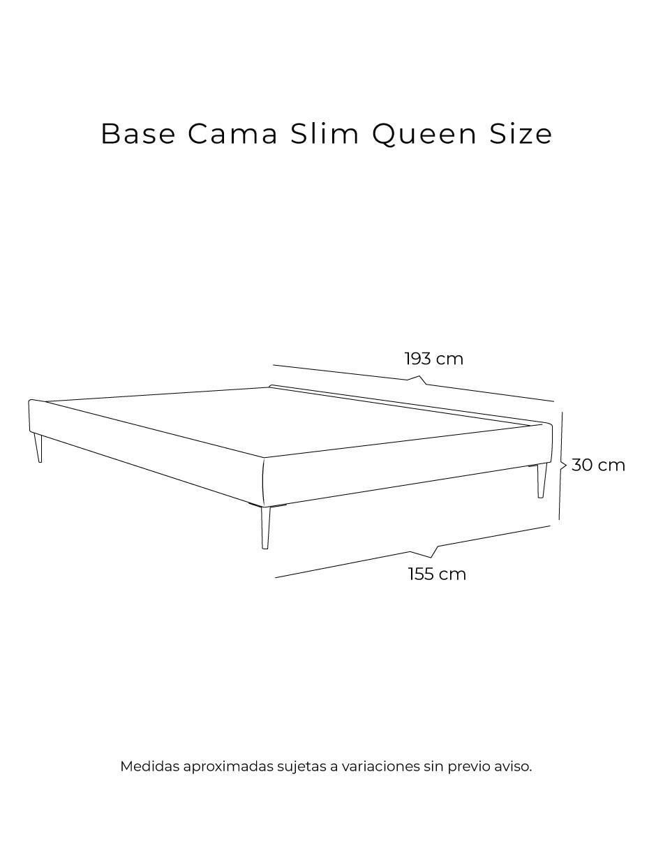 Base para cama Dicasa slim de madera pino