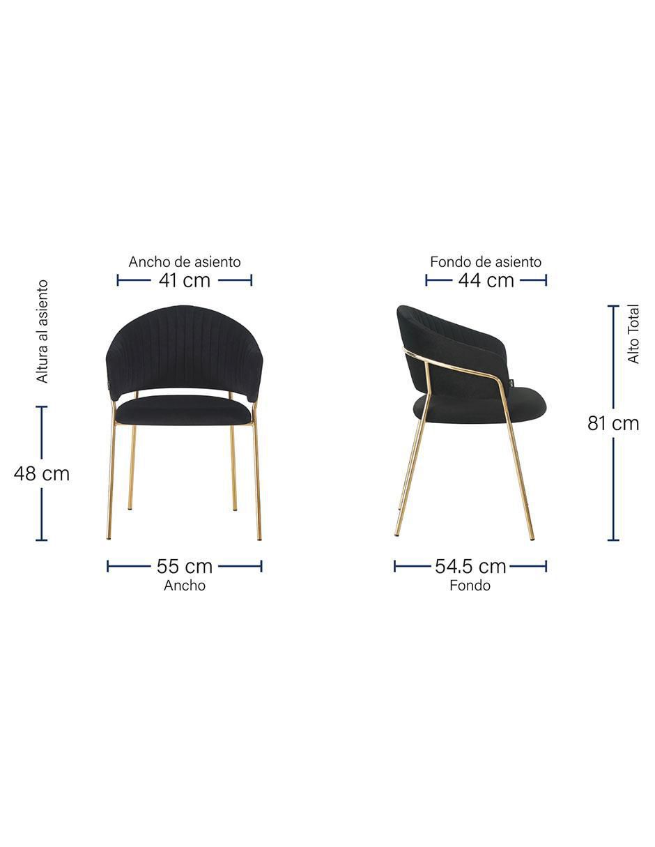 Silla Bilbao de velvet 6