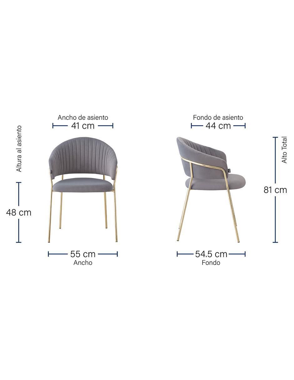 Silla Bilbao de velvet 6