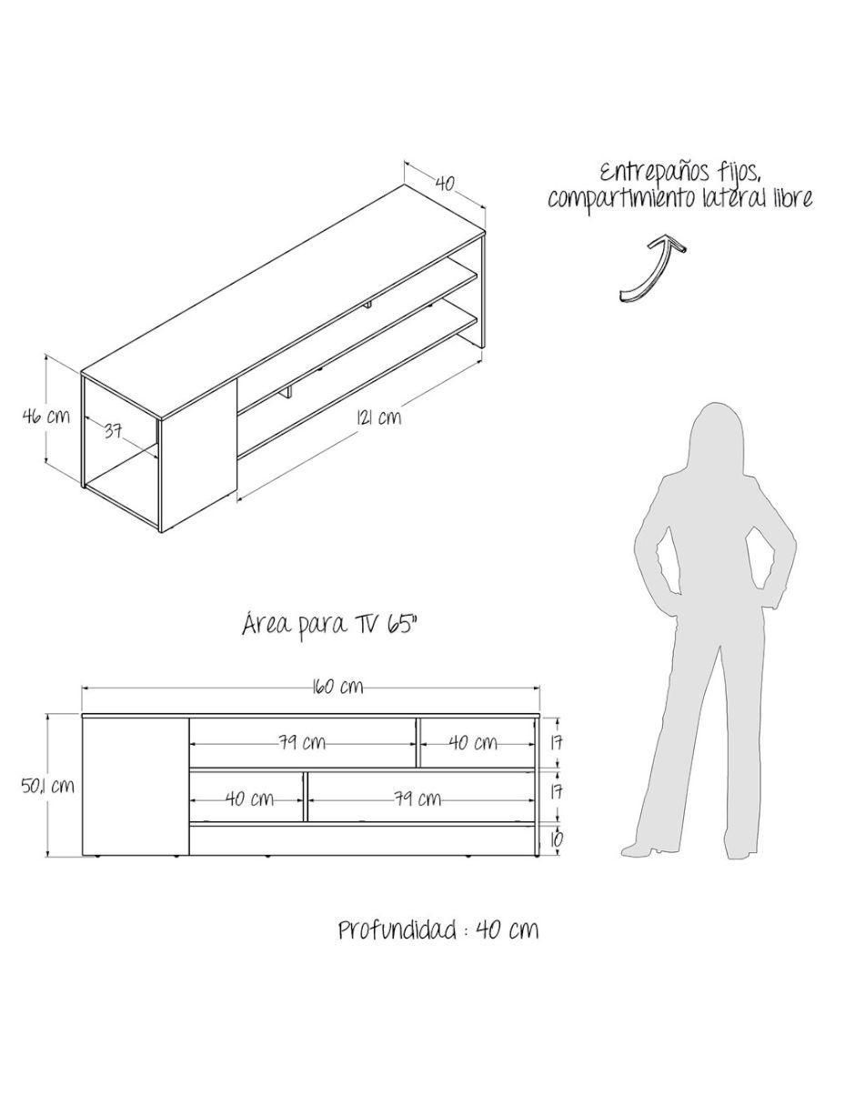 Mueble de tv de MDP 10