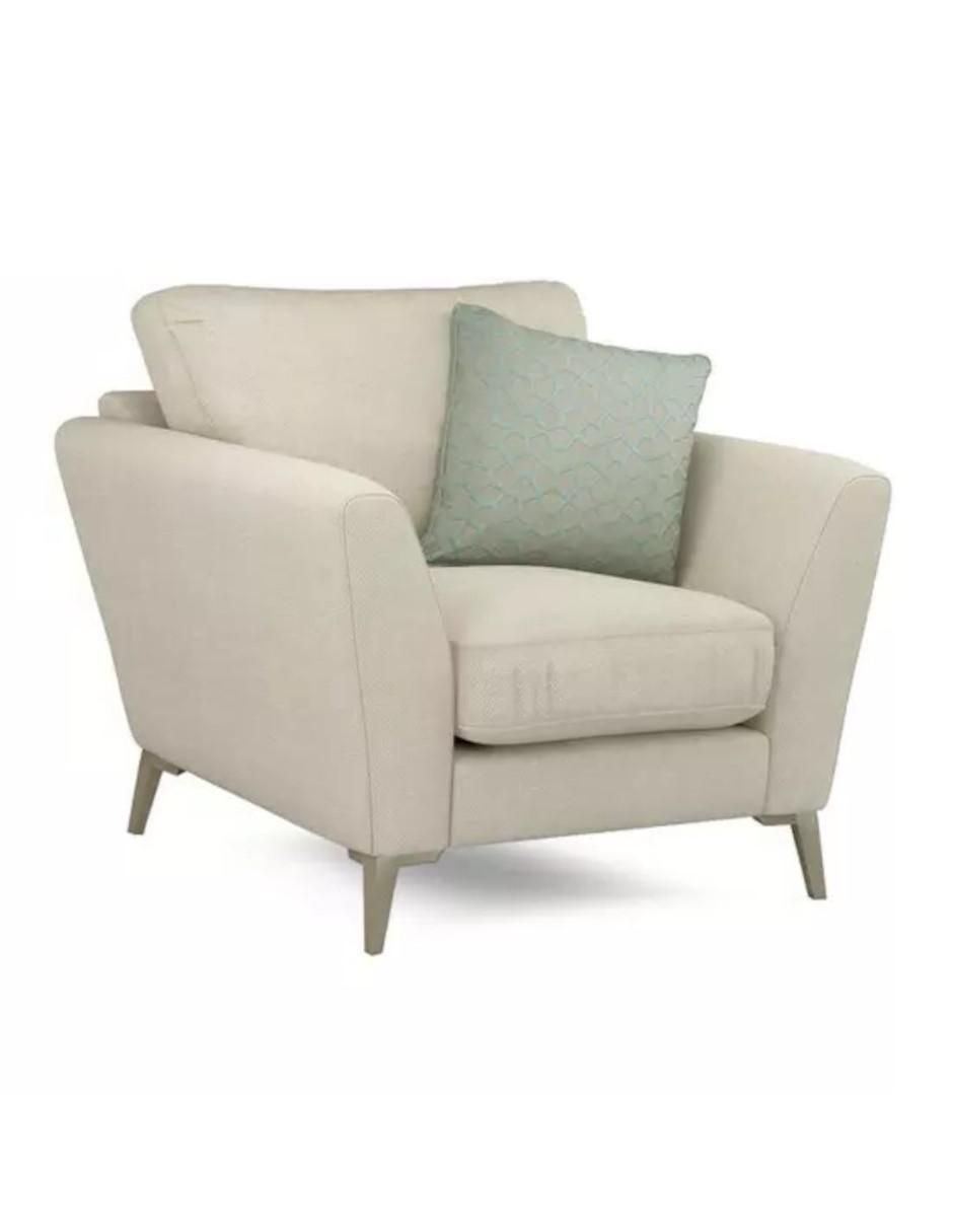 Sillón valencia design morgan "estilo" mid century "de" lino