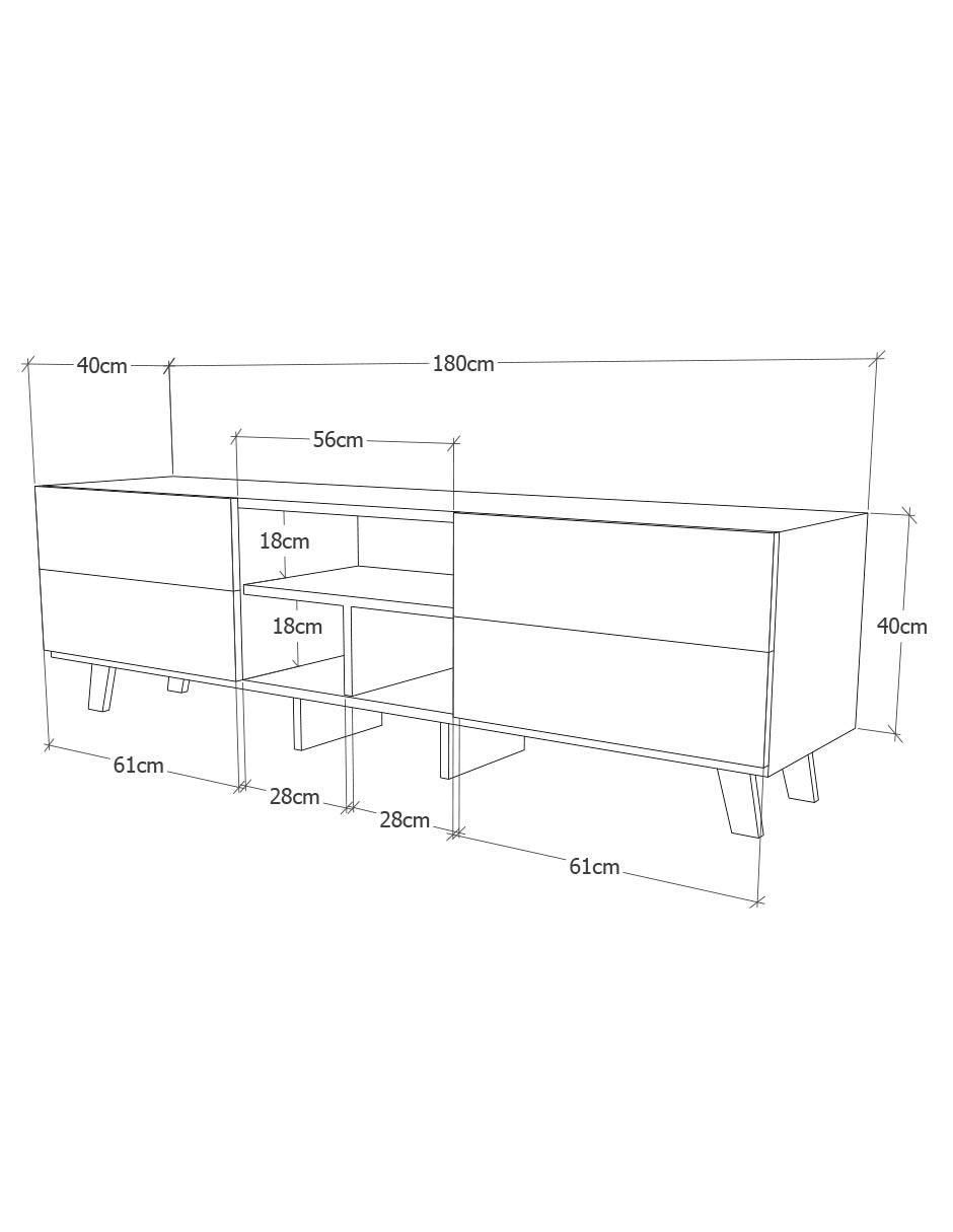 Mueble de tv de melamina 7