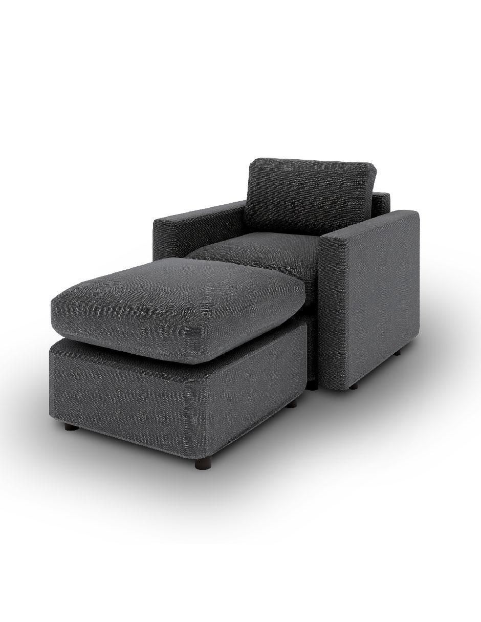 Juego de asiento con taburete Adapti