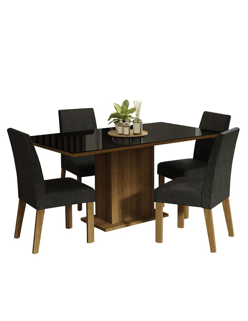 Comedor Avril para 4 personas de cristal