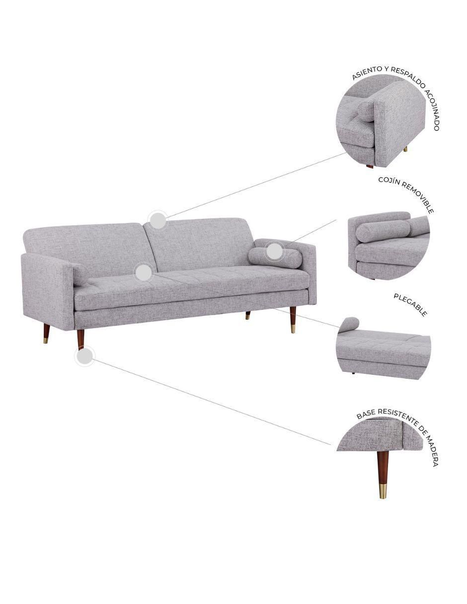 Sofá Lecco Gris de madera 6