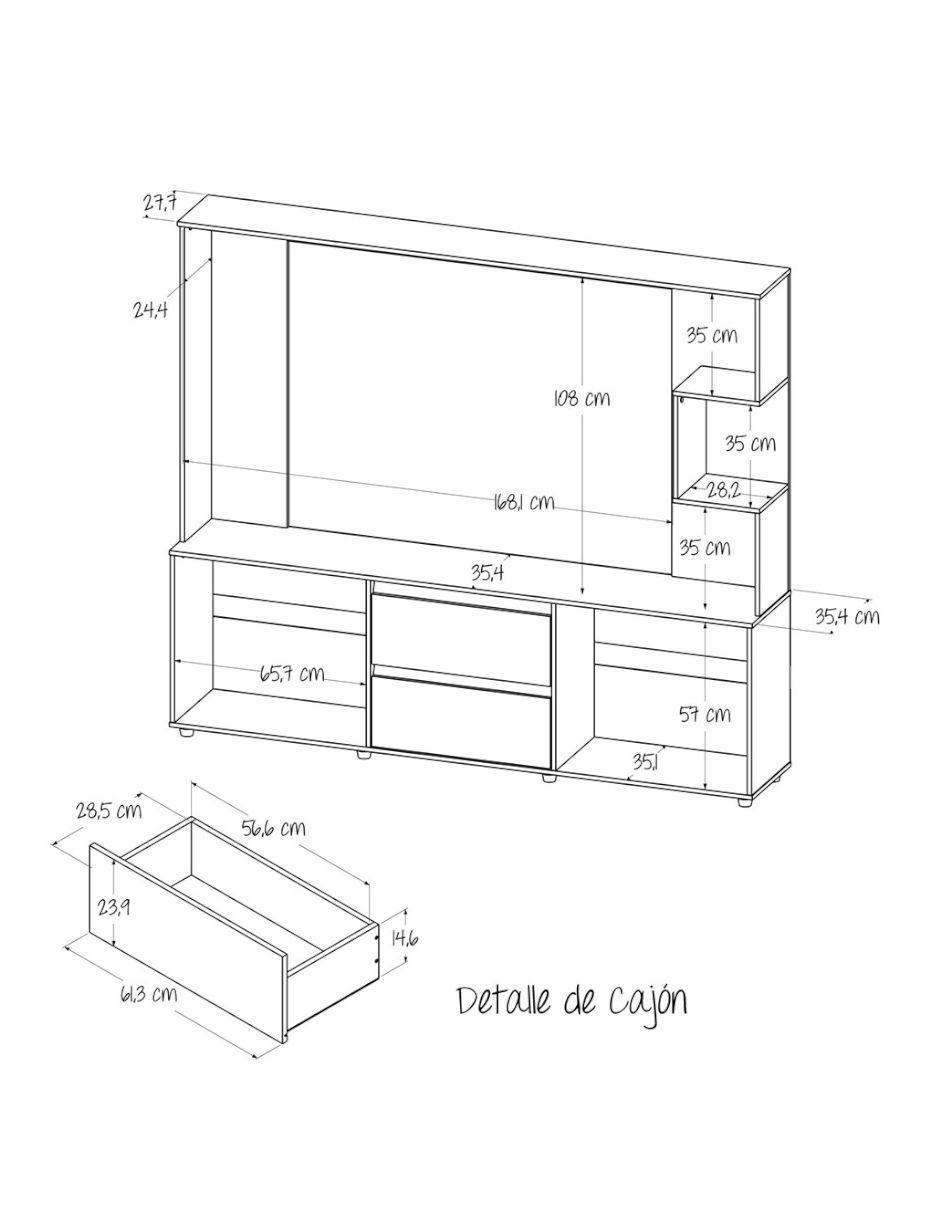Mueble de tv de madera 9