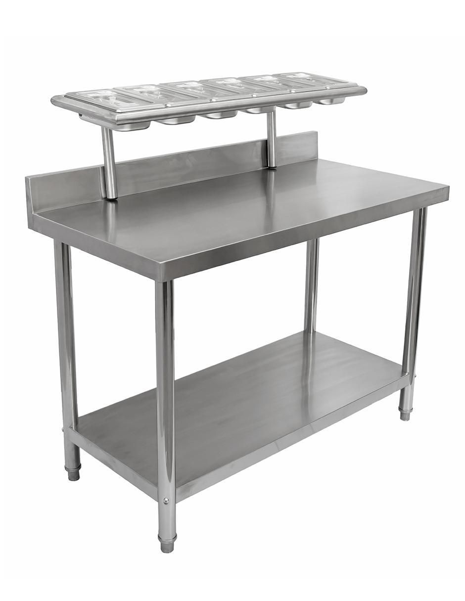 Mesa auxiliar cocina de acero inoxidable