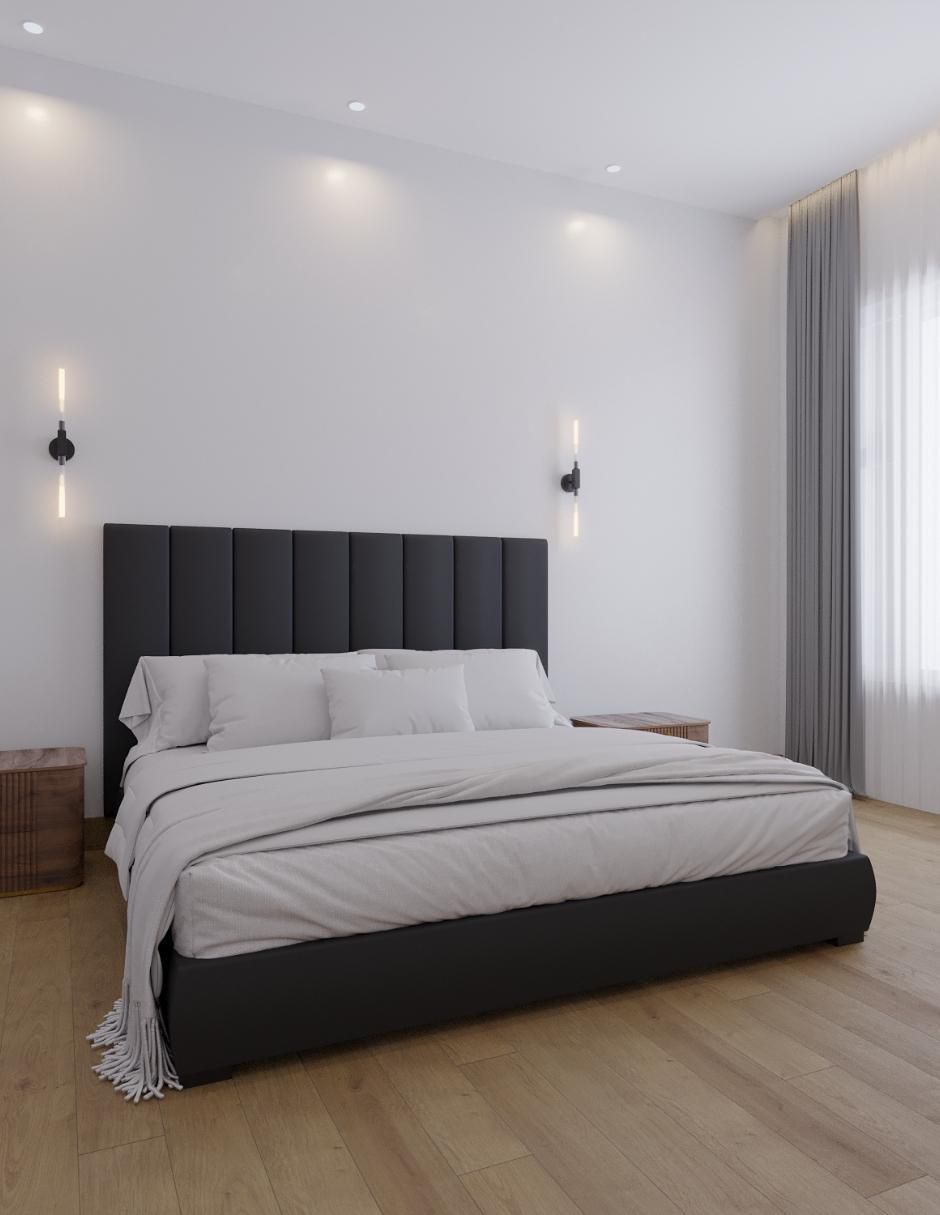 Cama Beds Wall Furniture Paneling de tela 3