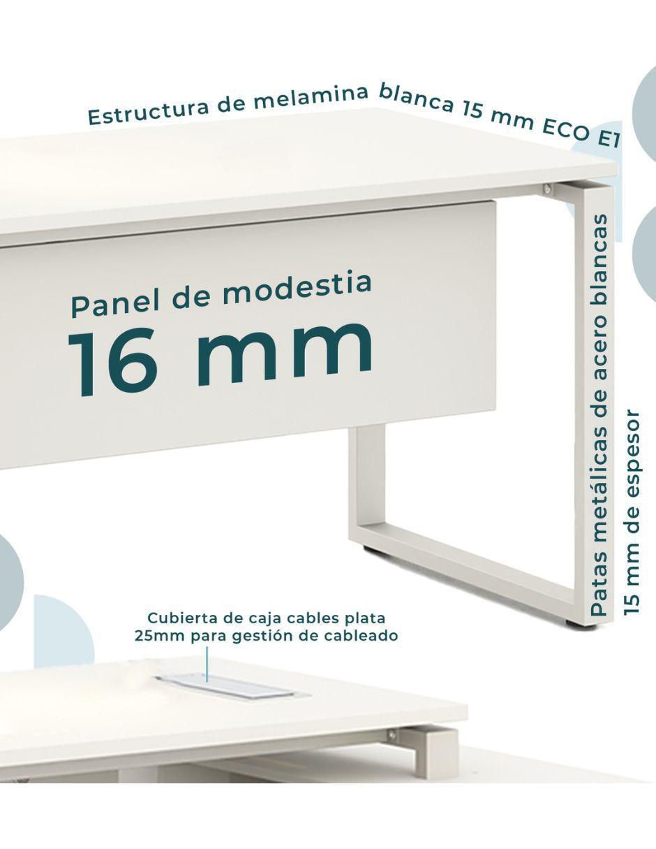 Escritorio Ejecutivo Lateral Zadar de melamina 3