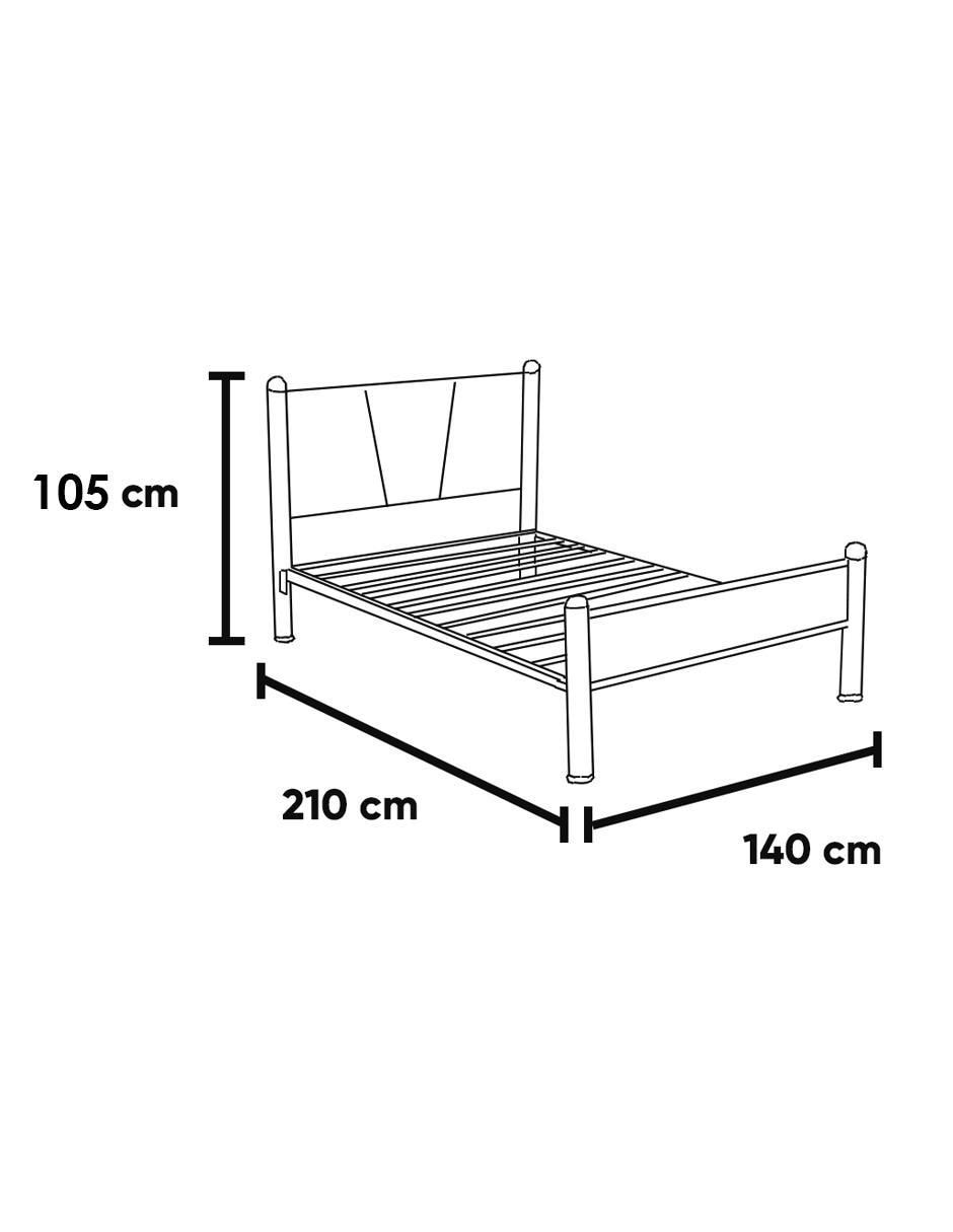 Cama de metal matrimonial 5