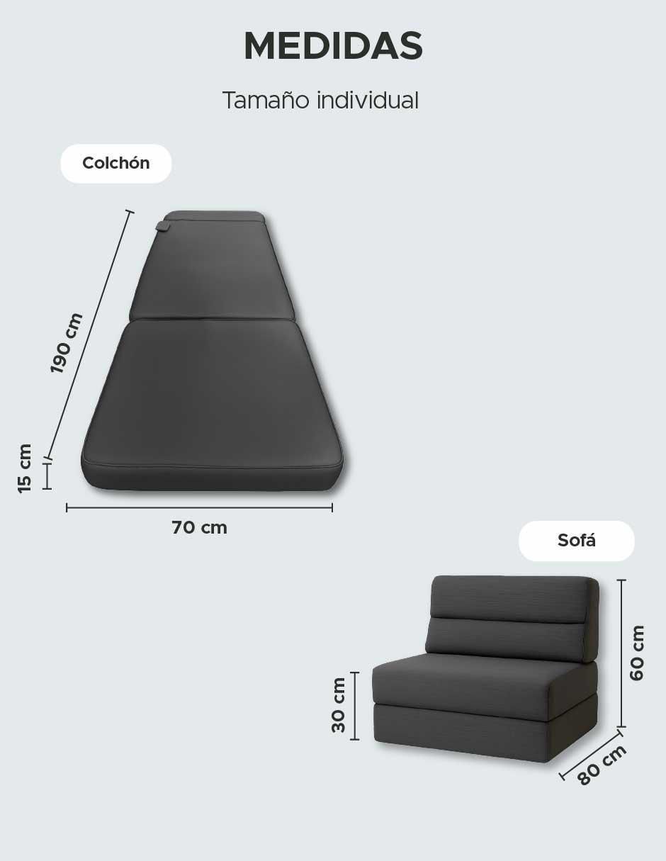 Sofá sofá cama plegable skycare "de" poliéster
