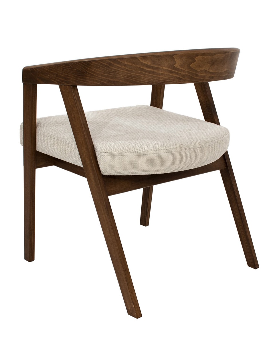 SILLA CIRO CHAPA MADERA, BEIGE