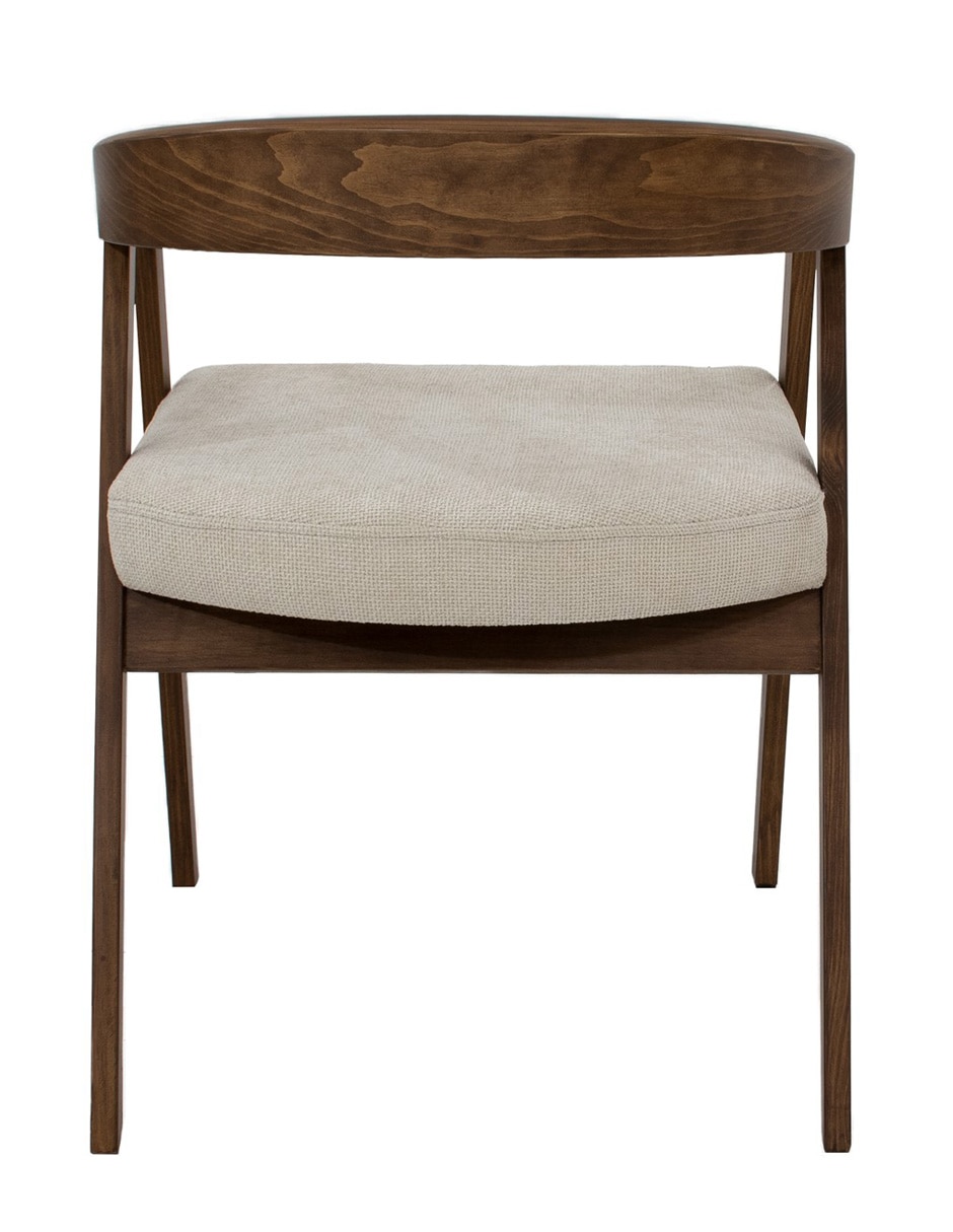 SILLA CIRO CHAPA MADERA, BEIGE