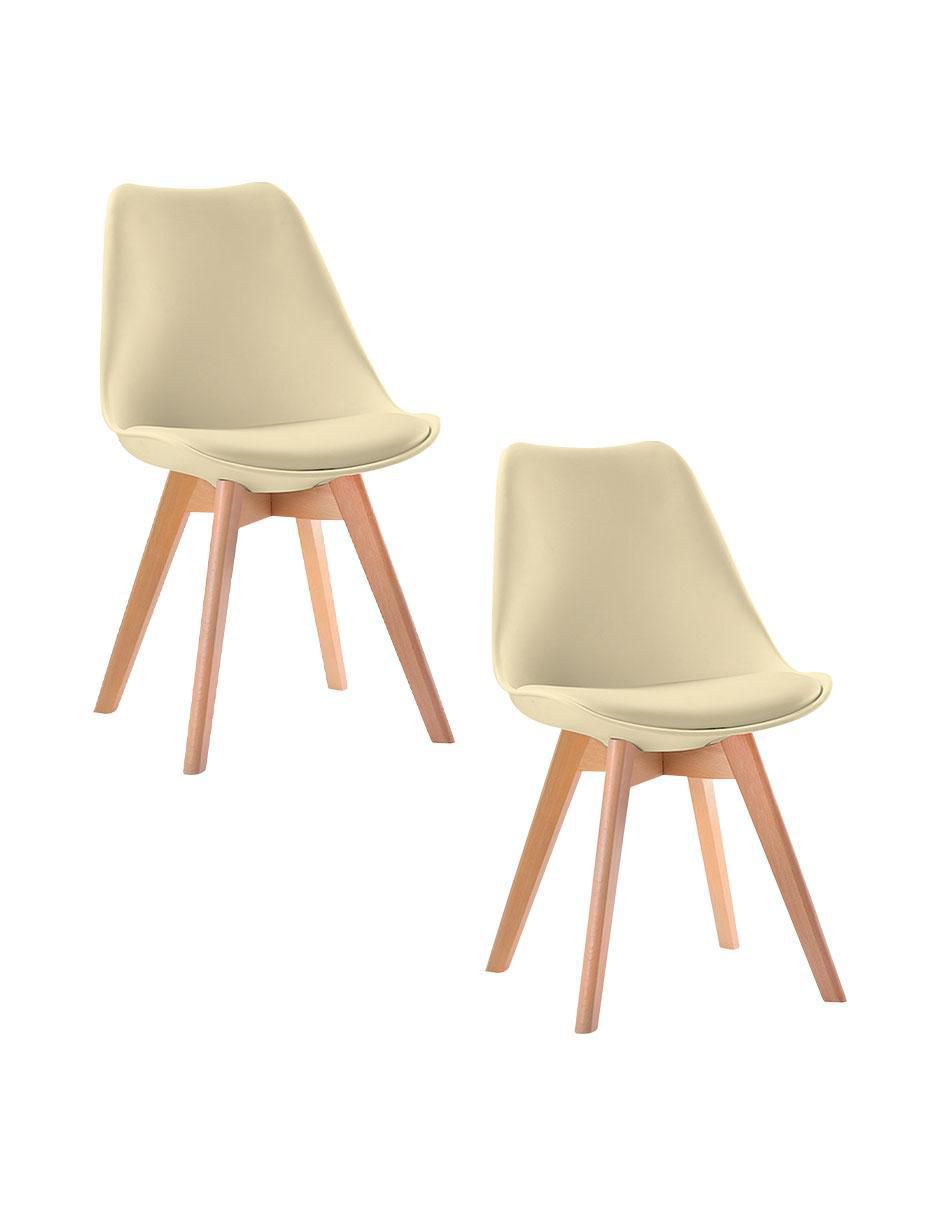 Set de sillas 2 piezas de plástico